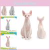 Lifelike Canadian Hairless Cat Model Pvc Sphynx Cat Figurine Ideal For Pet Lovers