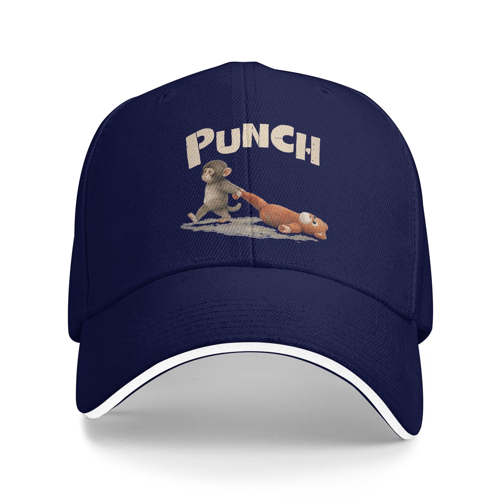 

Monkey Punch Baby Little Punch Sun Baseball Cap Spring Casual Trucker Hat For Unisex-Teens Outdoor Sport Baseball Caps As Picture