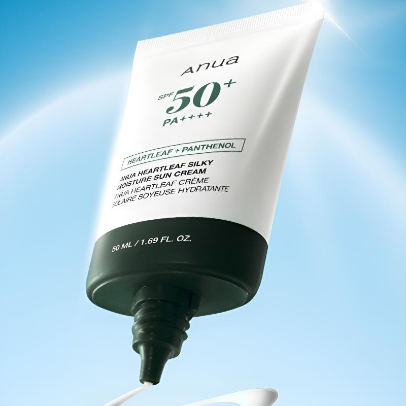 [ANUA] Heartleaf Silky Moisture Sun Cream 50ml