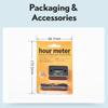 1 Set Motorcycle Engine Working Hour Meter Inductive Timer Lcd Display Digital Time Gause For Atv Boat Moto Instrument