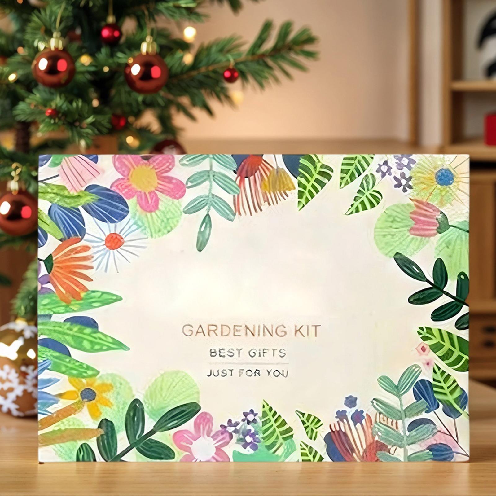 

Countdown Calendar Christmas Garden Set With Gloves Plant Transplanting Tools Calendar For Watering Planting Outdoor Yard M