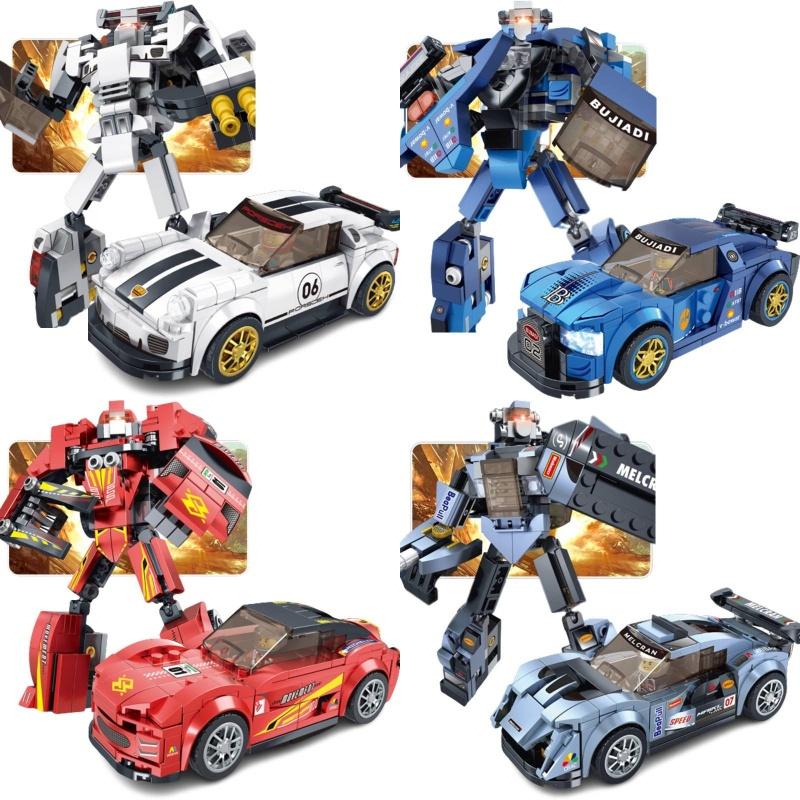 Çocuklar İçin Serin Ve Gerçekçi Kendin Yap Montaj Robotu Abs Plastik Küçük Parçacıklı Yapı Blokları Oyuncak