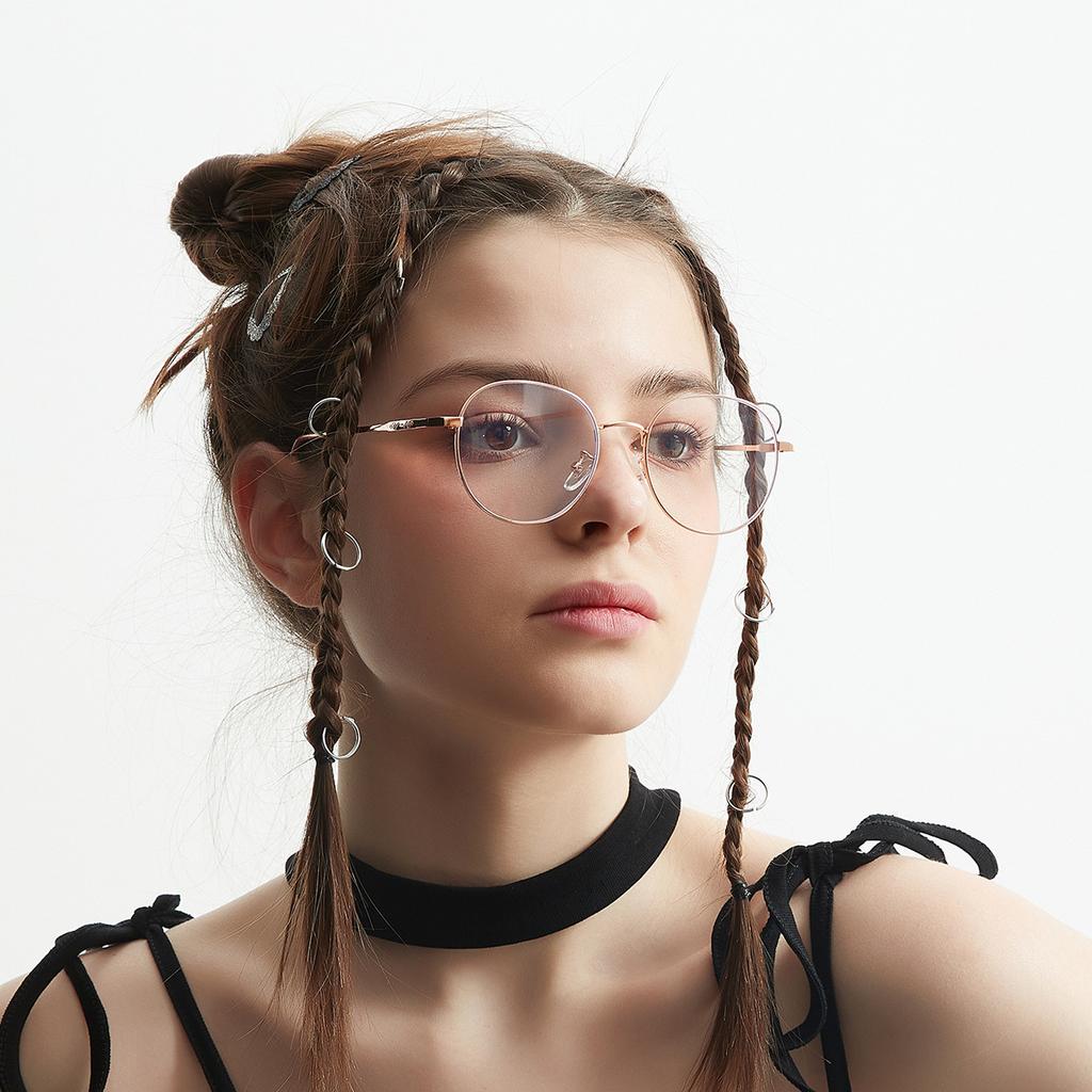 Glasses 9120 All-Metal, Unisex Flat Glasses