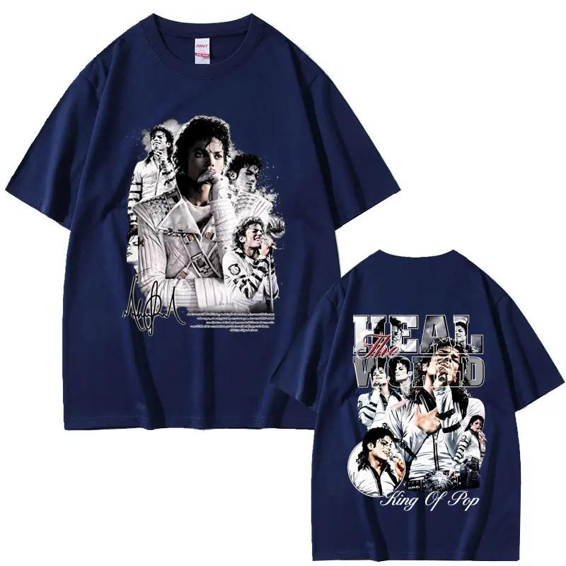 2026 Awesome Michael Jackson King of Pop Graphic T-shirt Men Women Fashion Vintage Rock T-shirts Unisex Gothic Punk Oversized T Shirts