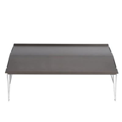 Tragbarer Outdoor-Wander-Klapp-Aluminiumlegierungs-Einzel-Grill-Picknick-Esstisch