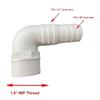 90 Degree Plastic Bend For Pool Water Flows Installation Reduces Blockage Increases Flows Efficiency In Pumps Systems