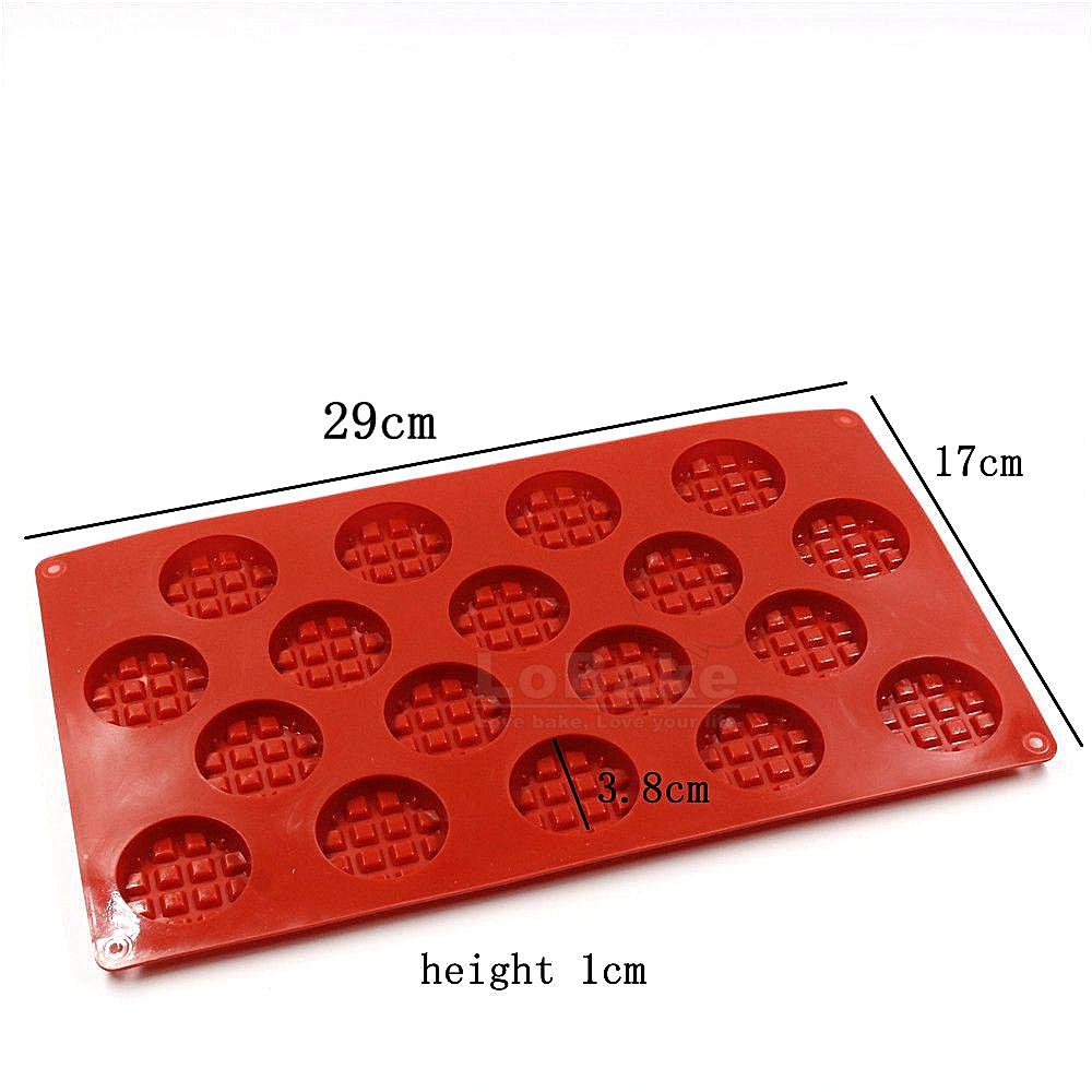 6 18 20 Cavities Round Square Waffle Shape Silicone Cake Mold Ice Moldes Chocolate Fondant Molds DIY Bakery Supplies
