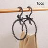 Imitation Pearl Beaded Bow Clothes Hanger Round Shape Scarf Ring Hanger Dress Hanger  Home