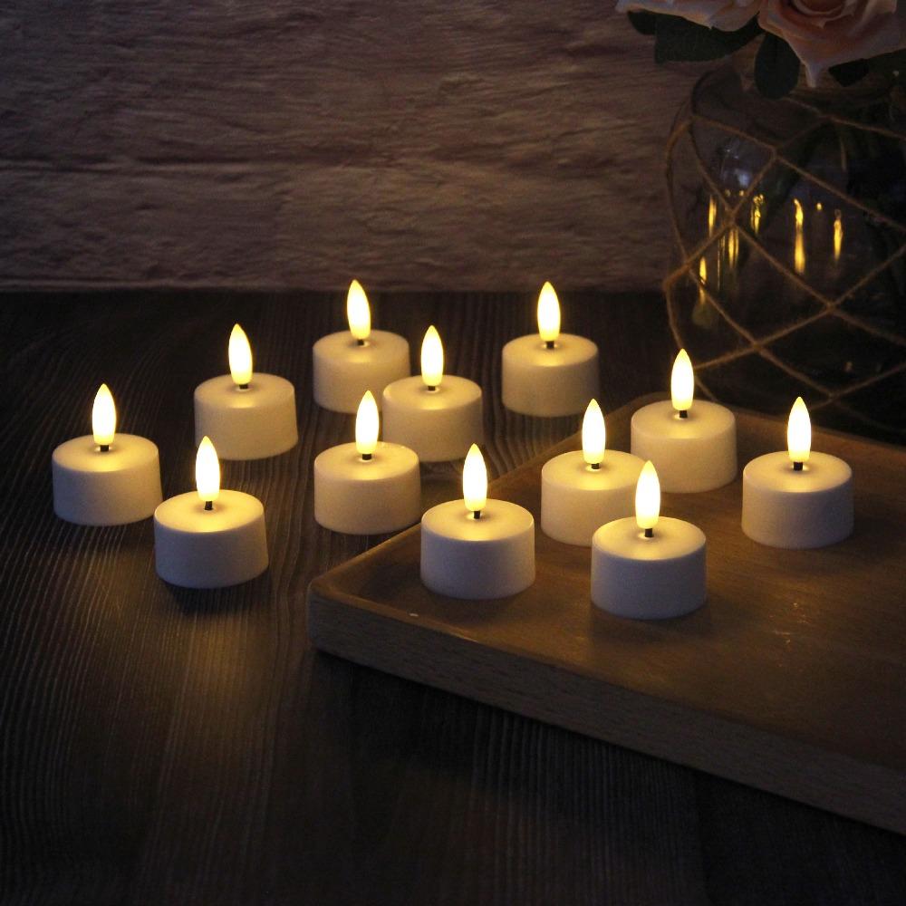 4/6/8/12 PCS Flameless Christmas LED Candle Light Remote Control Electronic Candle  New Year