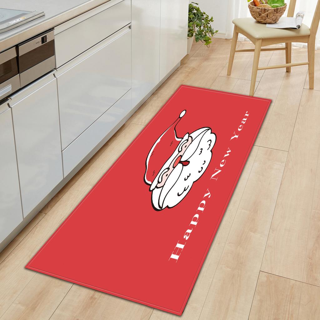 Christmas Kitchen Sand Carpet Doormat Long Floor Mat