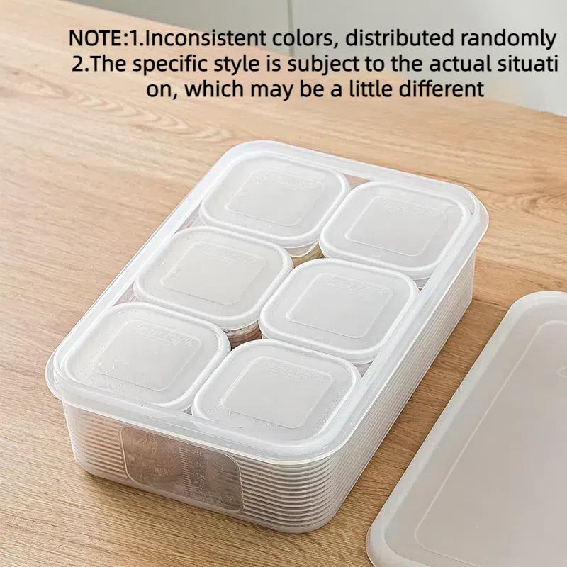 

Ящик для хранения в холодильнике замороженный суп, пищевой замороженный свежий ящик для хранения, рамочный сортировочный ящик, герметичный ящик для фруктов и овощей