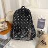 Cute Star Print Backpack for Women & Girls – Transparent Front Pocket, Lightweight Design – Perfect for School, Travel & Daily Use