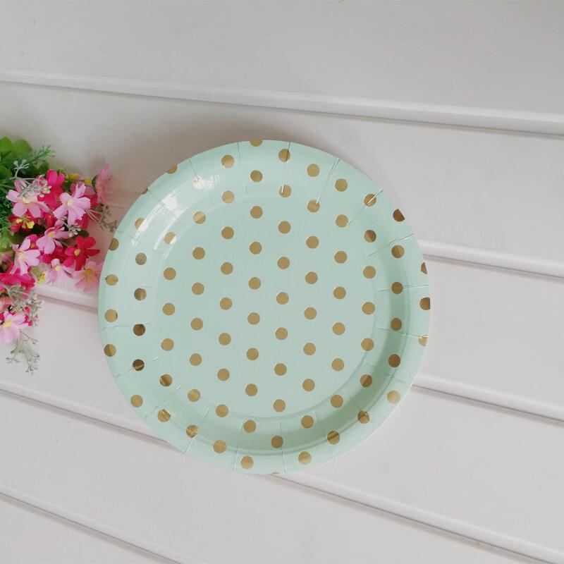 

OIMG Hot Stamped Round Paper Plates