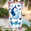 Adventure Travel Theme Beach Towel Personalized Custom Name & Text Soft Quick Dry Beach Towel for Swimming Travel