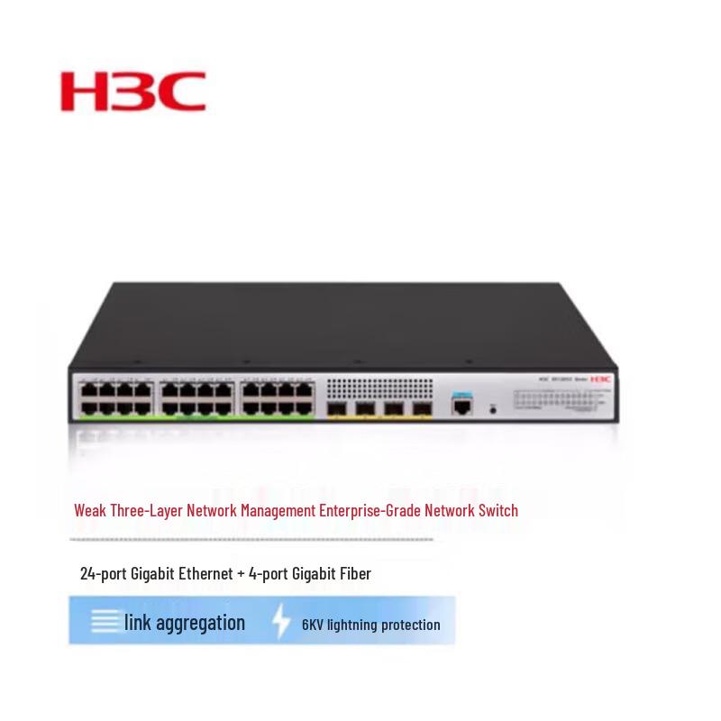 

H3C S5130V2-28P-PWR-LI Layer 3 PoE Managed Gigabit Ethernet Switch
