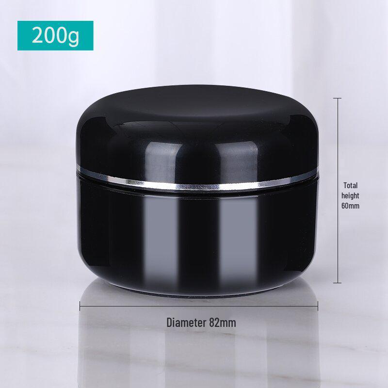 Auf Lager 20g Weiße Cremeschachtel mit Silberrand und Dichtung, 250g Kosmetik-Reiseglas