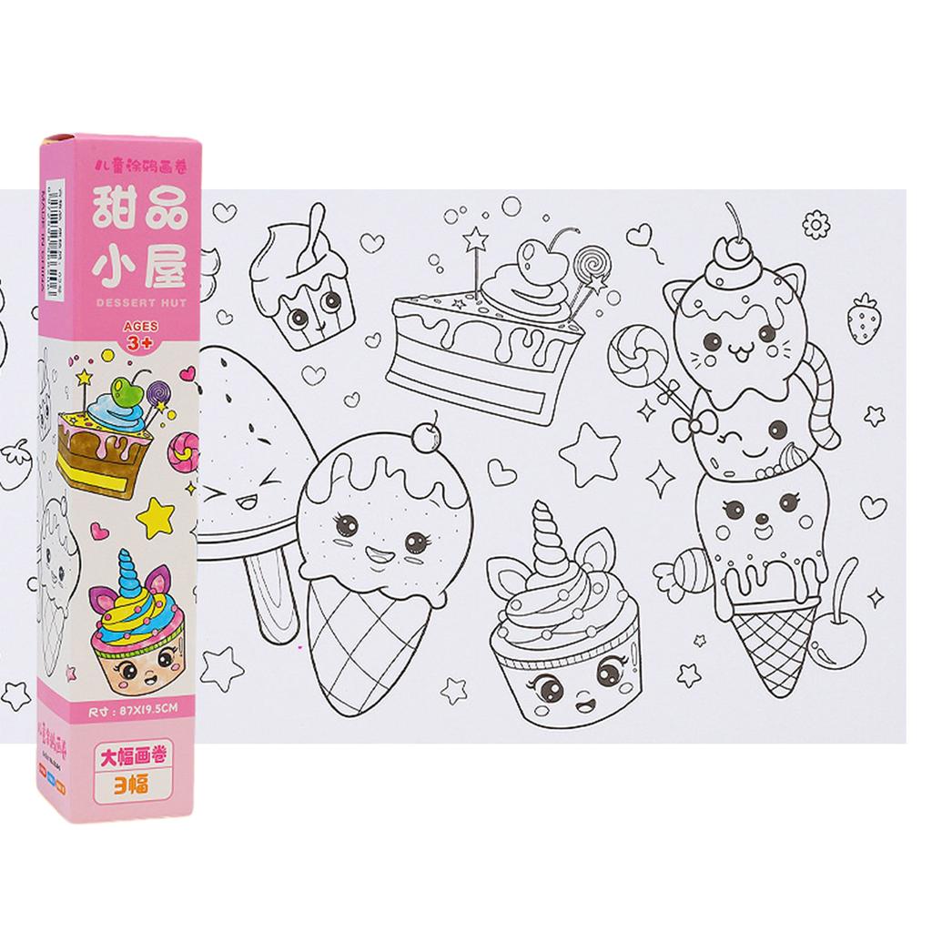 Kreative Malpapierrolle zum Selbermachen für Kinder, Malpapierrolle mit Ozeanthema, Malpapier für Kinder, Mädchen und Jungen