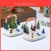 Caja de Música Columpio Giratorio de Resina Escena de Nieve Con Decoración Navideña Para Regalos Navideños y Exhibición de Adornos