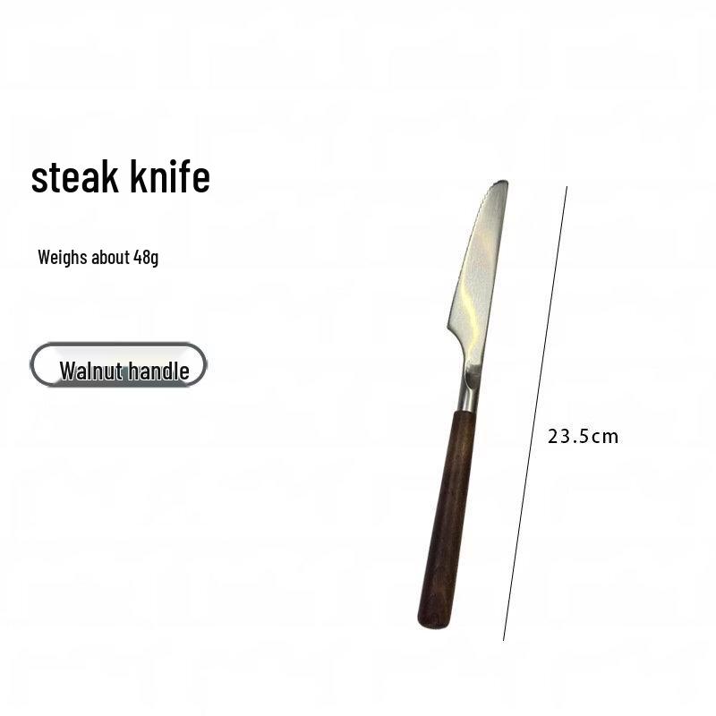 abay Solid Wood Handle Tableware Set