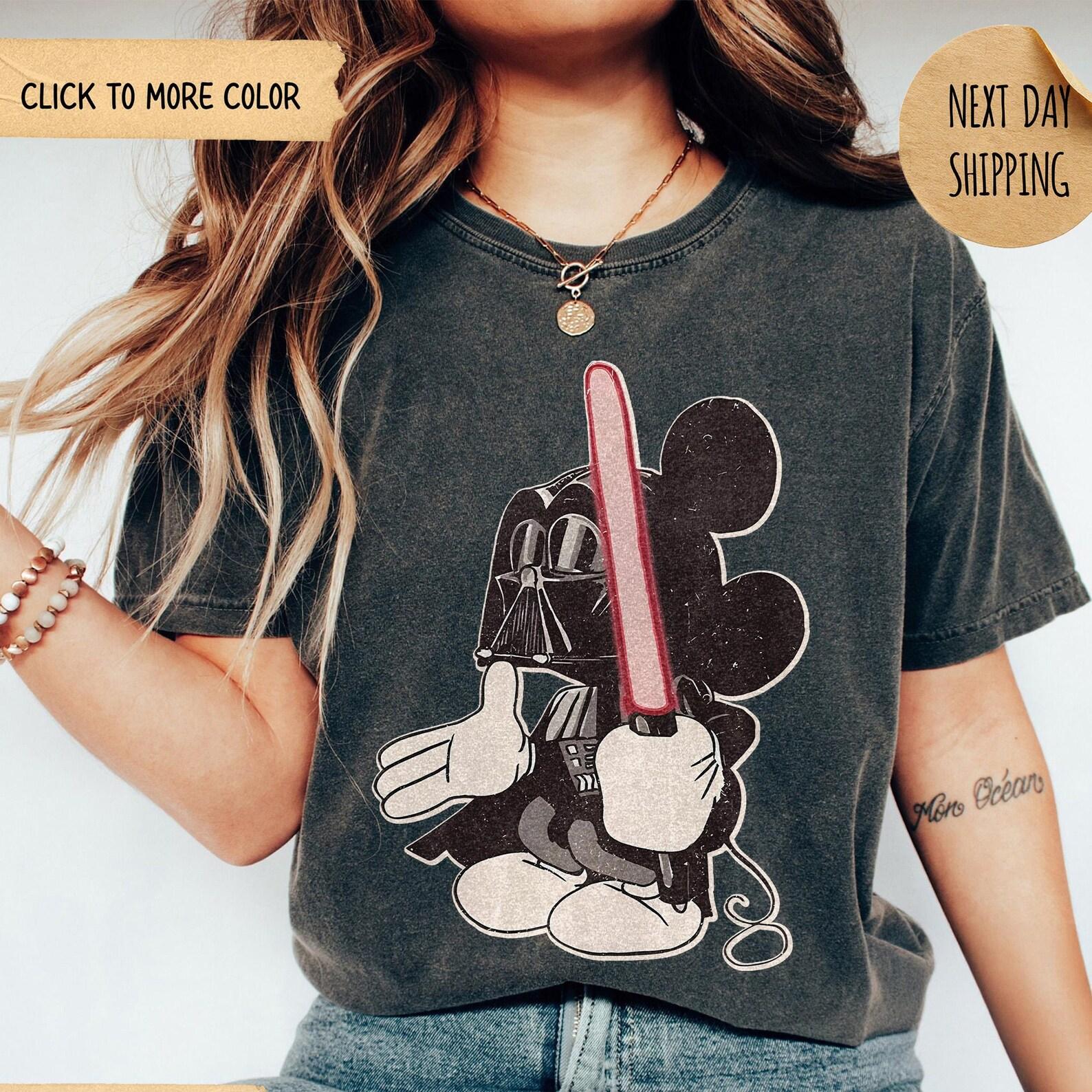 Vintage Disney Mickey Star Wars Shirt, Star Wars Darth Vader Shirt, Retro Disney Mickey Mouse T-shirt, Disneyland Family Matching Tee 2026 150