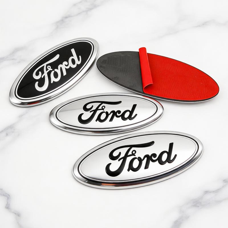 1Pc 17.5cm ABS Replacement Emblem Badge For Ford Edge Ranger Front Hood Trunk Fusion Focus Escape Fiesta Transit Auto Accessory