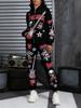 Spring and Autumn New Women's Casual Fashion Zipper Hooded Sweater Sweatpants Set Lightweight and Comfortable
