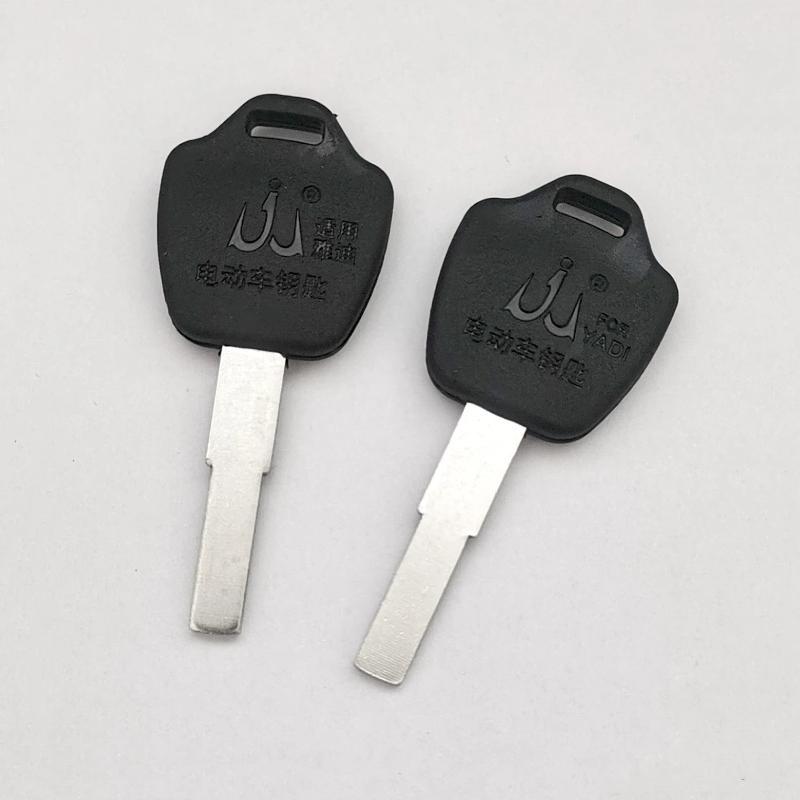 2Pcs Electric Bike Key Blanks Anti-Corrosion Durable Metal Blade for Key Duplication Outdoor Cycling E-Bike Spare Backup Accessories