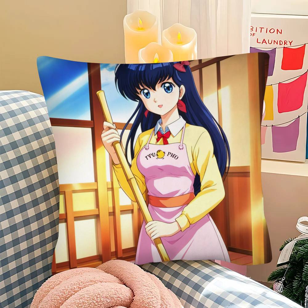 1Pc Maison Ikkoku Cartoon Pillow Case Fashion Square Pillowcase Bedroom Sofa Room Ins Decoration Leisure