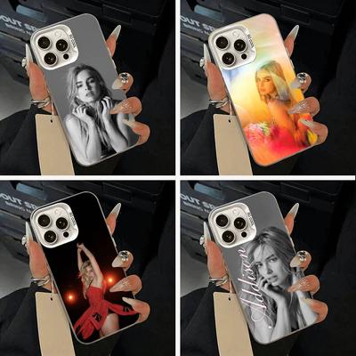 Addison- Rae Phone Case For iPhone 11 12 13 14 15 16Pro Max Plus White Sliver  Phone Cover