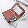 1Pc  Ultra-thin Mini Soft PU Leather Credit Card Wallet Holder Short Vertical  Men's Small Short Wallets Purse