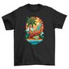 Retro_35 Surf's Up T-Shirt Mens Womens Tees Top - Ride the Waves of Nostalgia! 100% Cotton, Funny T-s