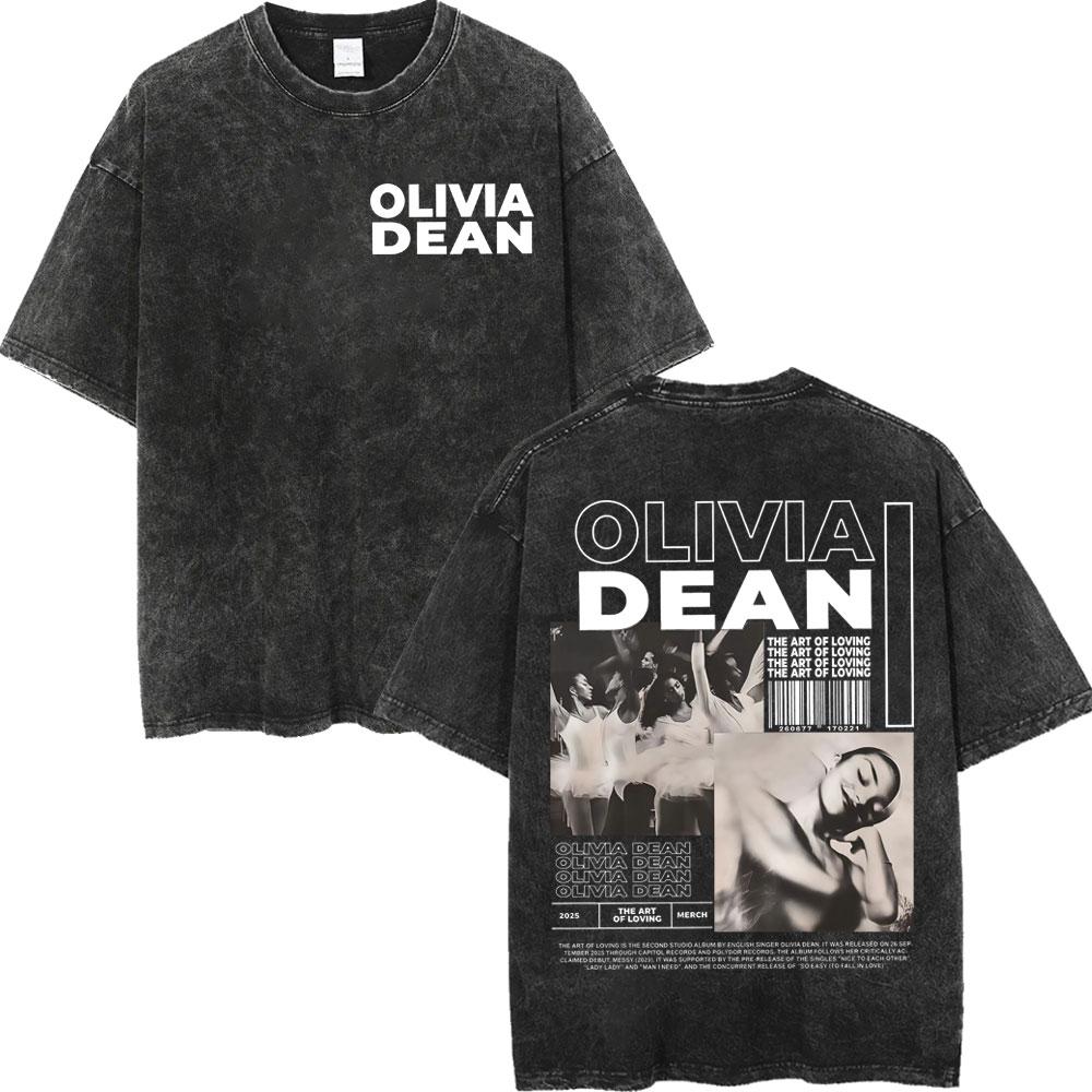 Vintage Washed The Art of Loving Tour Graphic T Shirts High Street Fashion Trend Tshirts Men Women Casual Cotton Tshirt