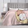 Bubu and Dudu Blanket Velvet Panda And Brownie Bear Couple Warm Throw Blanket for Bedding Couch Bed Rug