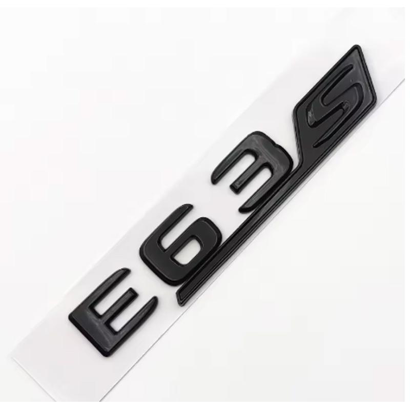 3D ABS Chrome Black E63 S Logo E63S Emblem Letters Sticker Car Trunk Badge For Mercedes Benz E63S AMG W212 W213 Accessories