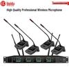 HuiDu MX-104E Professional 1-to-4 Wireless Omnidirectional Microphone System (CN Version)