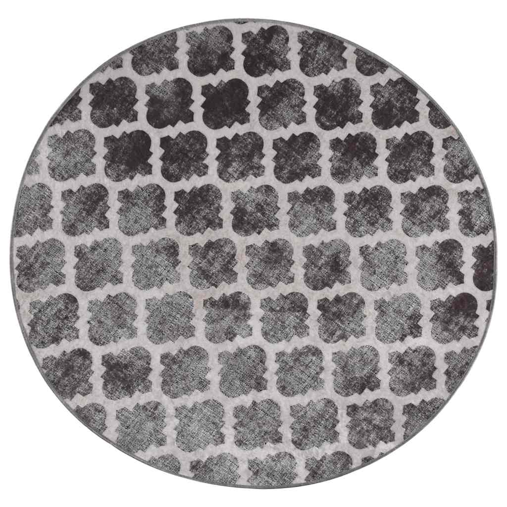 Washable Multi Color Rug Ø 120 cm