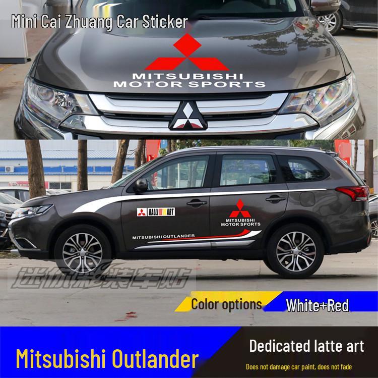 Mitsubishi New Outlander Ralliart Body Decal Sticker for Modification and Decoration