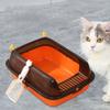 Cat for Indoor Cats High Sides Deep Loo, Sandbox Sand Basin and Spoon Open Top Pet Litter