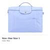 LONGCHAMP Le Pliage Green Cow Leather Trim Document Bag, Handbag, Briefcase Small Women's Blue 2182919P79