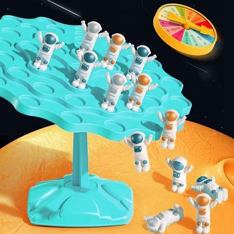 Giocattolo Spaceman Balance Tree per bambini, giocattoli educativi Montessori per la matematica, giochi da tavolo per l'interazione genitore-figlio