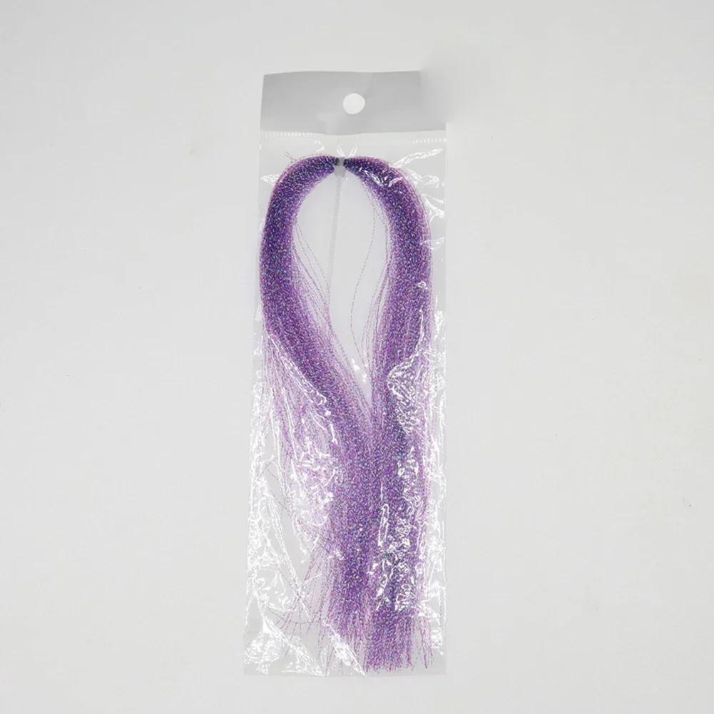 110Pcs 30cm Artificial Bait Twisted Flashabou Tinsel Fly Fishing Tying Crystal Flash For Jig Hook Shinning Fishing Lure Making