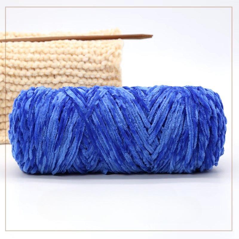 500g Chenille Soft Velvet Yarn Cotton Wool Yarn Crochet Yarn DIY Handmade Scarf Sweater Coat Blankets for Knitting Crafts