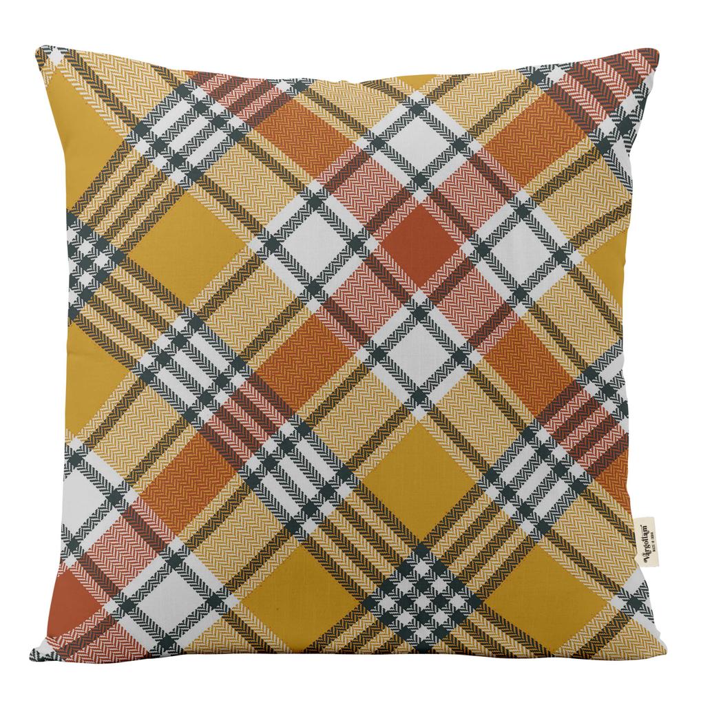 Vargottam Luxury, Printed Mustard Yellow Cushion  Covers,  Decorative Pillow  Covers,  Square  Throw Pillowcase