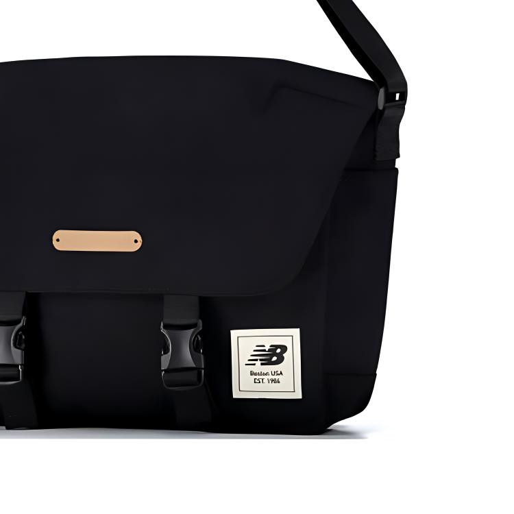 New New Balance Fabric Shoulder Bag Crossbody Bag Regular Unisex Black LAB43409-BK