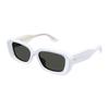Gucci Logo Decorated Oval Sunglasses Men Sunglasses White GG1531SK004