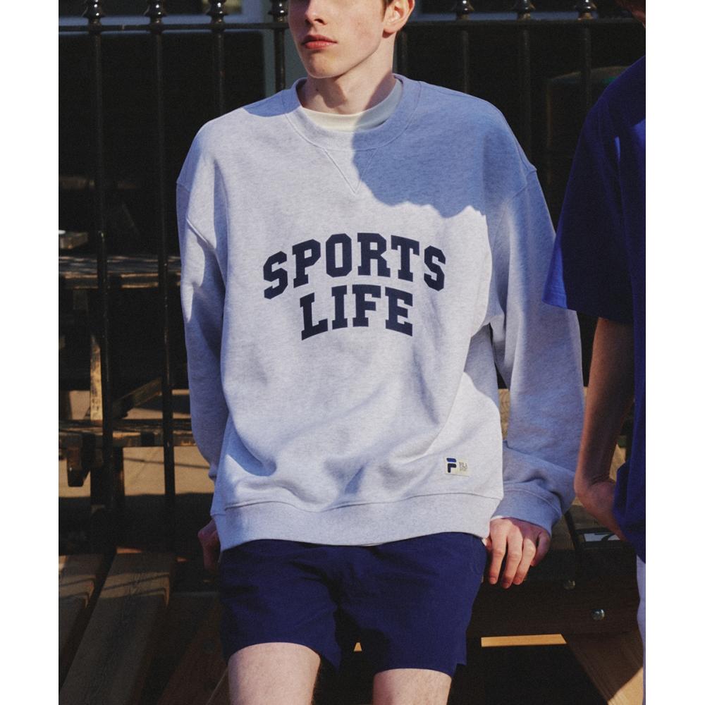 

Толстовка с логотипом FILA Sportslife Arch FE2POF5102XMLY MELANGEGREY/095