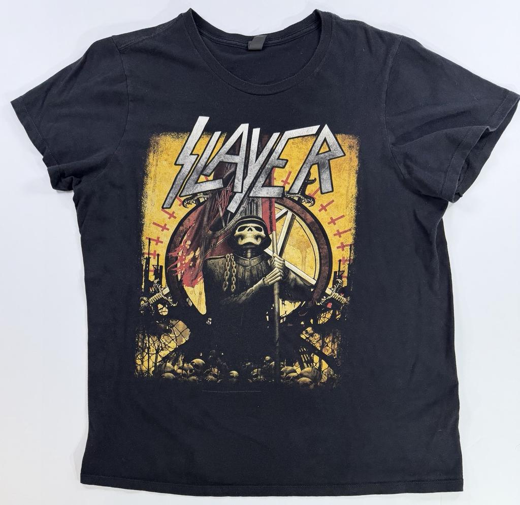 Slayer Graphic T Shirt Mens XL Black Heavy Metal Band Reaper Skull Tee Unisex T-Shirt