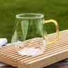 320ml Gold-handled Glass Cup Diamond-shaped Transparent Glass Cup Daily Drinking Cup Glass Cup for Giving Friends As Gifts Cup