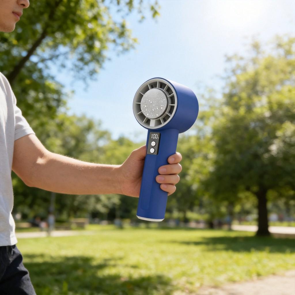 Handheld Fan With Ice Cooling Function For Outdoor Activities And Gifts