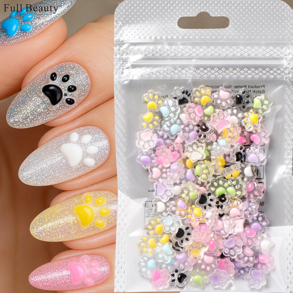 New Nail Art Jewelry 5D Embossed Three-dimensional Cat Claw Mixed Color Wear Nail Nail Jewelry